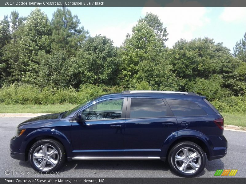 Contusion Blue / Black 2017 Dodge Journey Crossroad