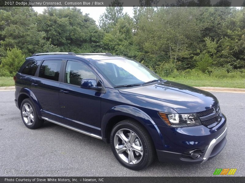 Contusion Blue / Black 2017 Dodge Journey Crossroad
