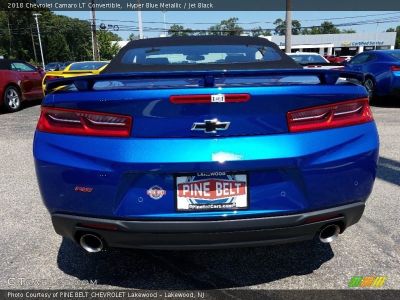 Hyper Blue Metallic / Jet Black 2018 Chevrolet Camaro LT Convertible
