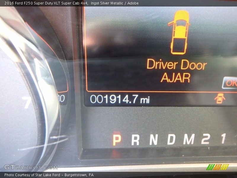 Ingot Silver Metallic / Adobe 2016 Ford F250 Super Duty XLT Super Cab 4x4