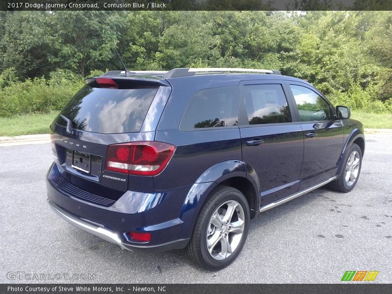 Contusion Blue / Black 2017 Dodge Journey Crossroad