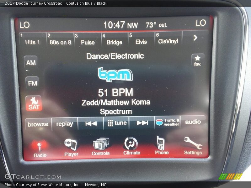 Contusion Blue / Black 2017 Dodge Journey Crossroad