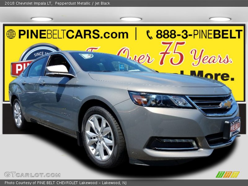 Pepperdust Metallic / Jet Black 2018 Chevrolet Impala LT