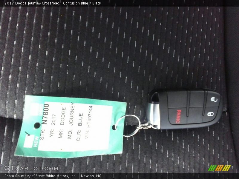 Contusion Blue / Black 2017 Dodge Journey Crossroad