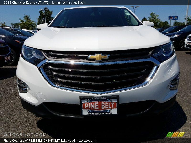 Summit White / Jet Black 2018 Chevrolet Equinox LT AWD