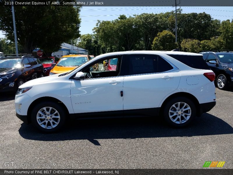 Summit White / Jet Black 2018 Chevrolet Equinox LT AWD