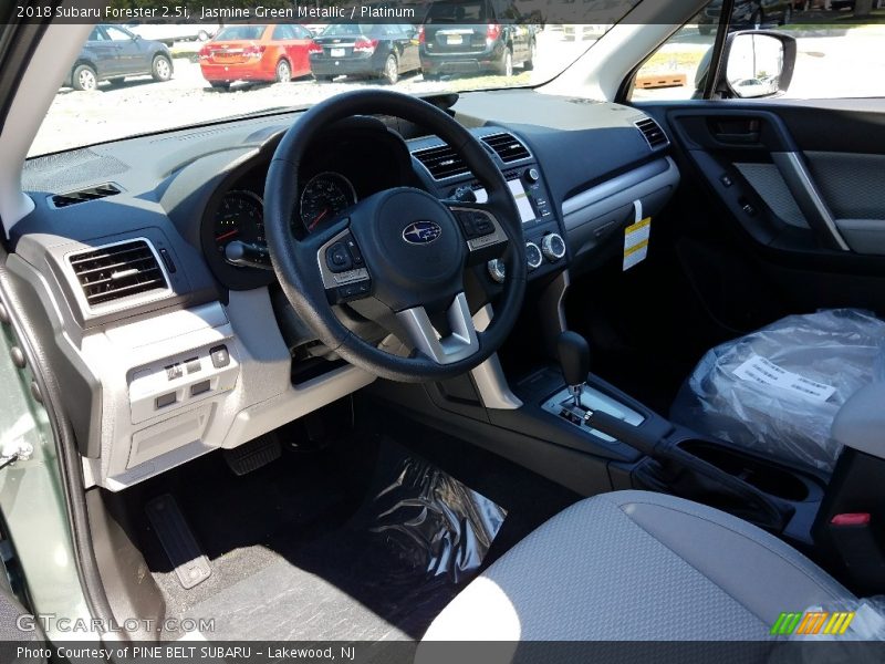 Jasmine Green Metallic / Platinum 2018 Subaru Forester 2.5i