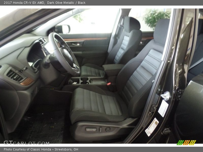 Dark Olive Metallic / Black 2017 Honda CR-V EX AWD