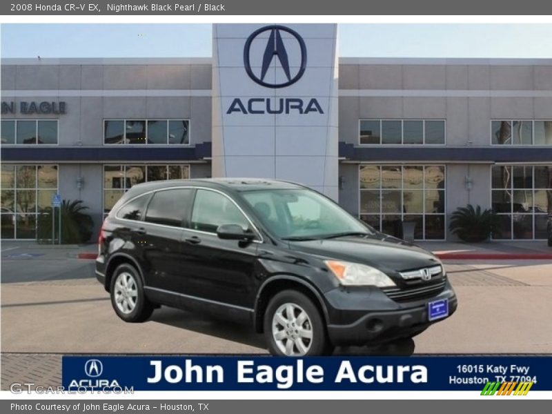 Nighthawk Black Pearl / Black 2008 Honda CR-V EX