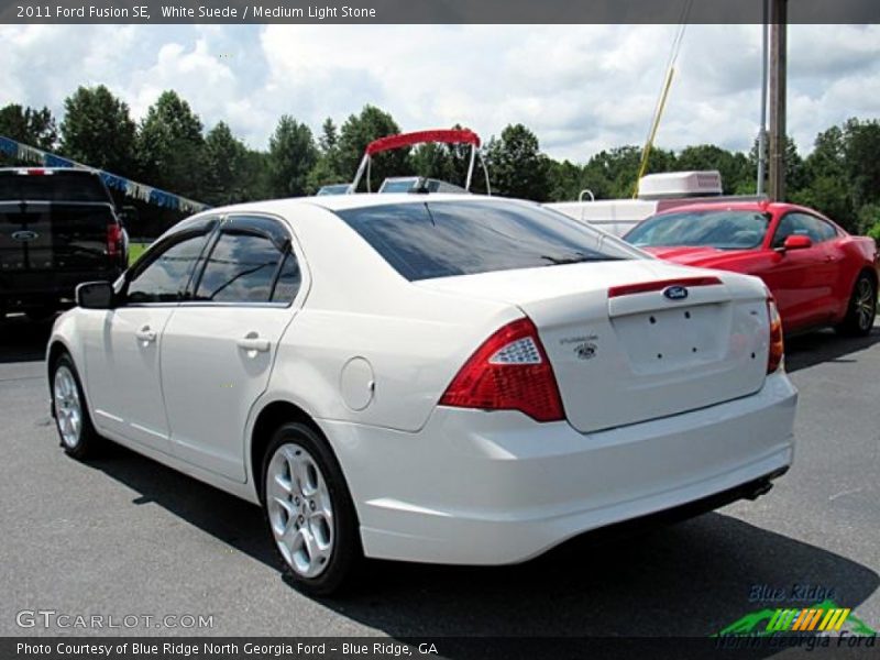 White Suede / Medium Light Stone 2011 Ford Fusion SE