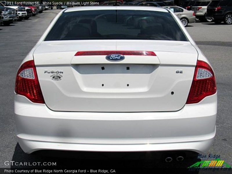White Suede / Medium Light Stone 2011 Ford Fusion SE