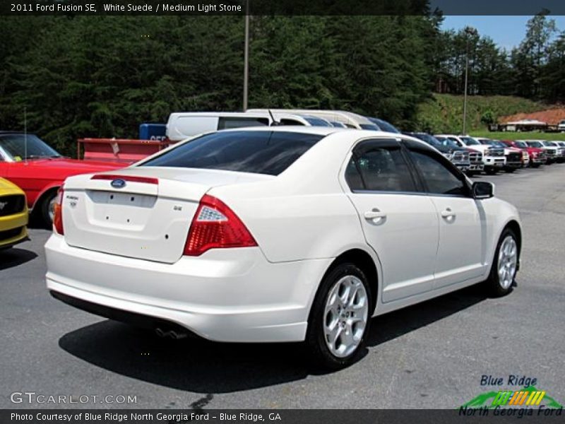 White Suede / Medium Light Stone 2011 Ford Fusion SE