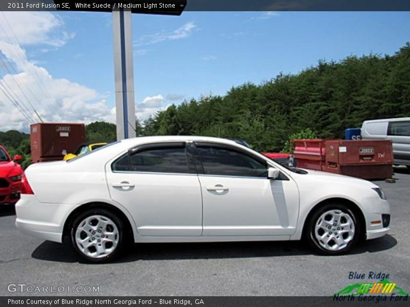 White Suede / Medium Light Stone 2011 Ford Fusion SE