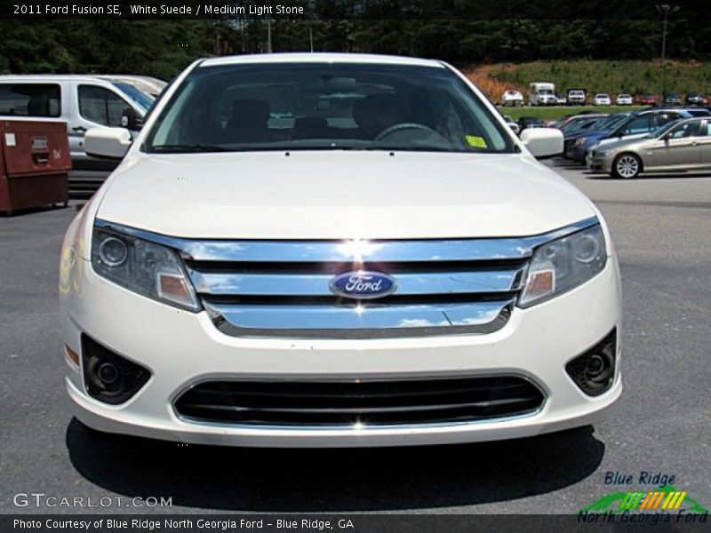 White Suede / Medium Light Stone 2011 Ford Fusion SE