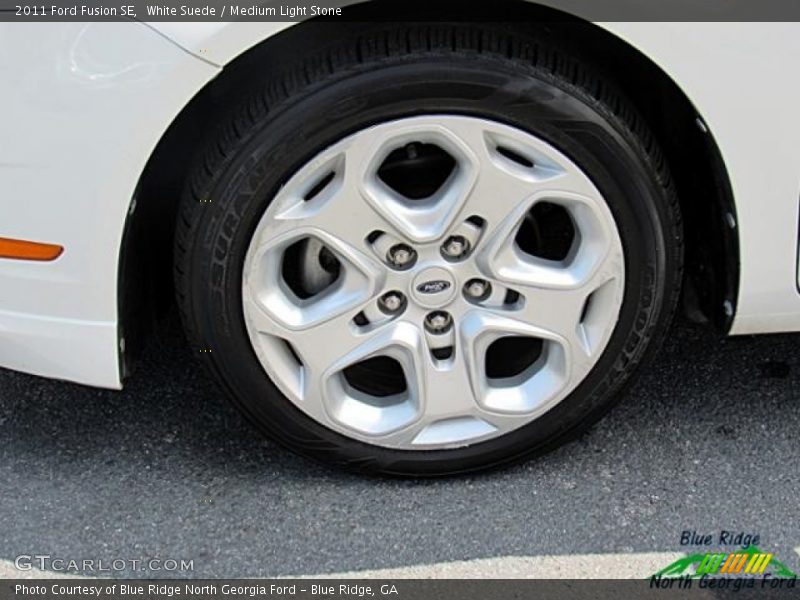 White Suede / Medium Light Stone 2011 Ford Fusion SE