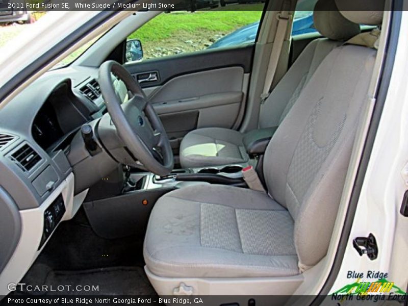 White Suede / Medium Light Stone 2011 Ford Fusion SE