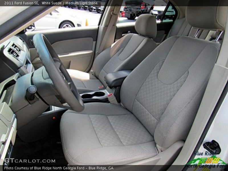 White Suede / Medium Light Stone 2011 Ford Fusion SE