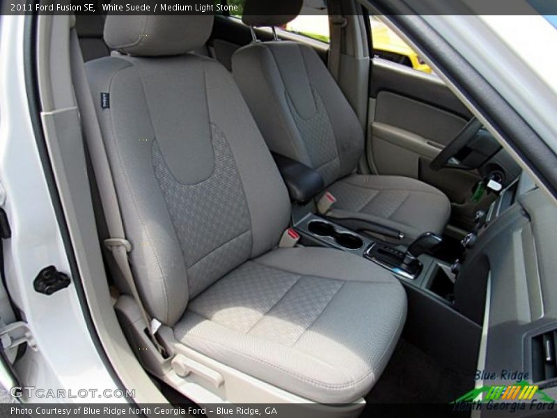 White Suede / Medium Light Stone 2011 Ford Fusion SE
