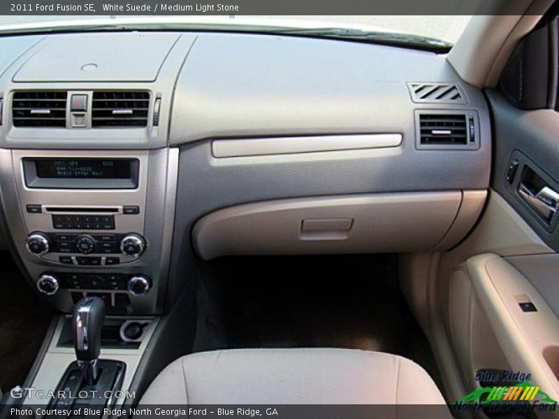 White Suede / Medium Light Stone 2011 Ford Fusion SE