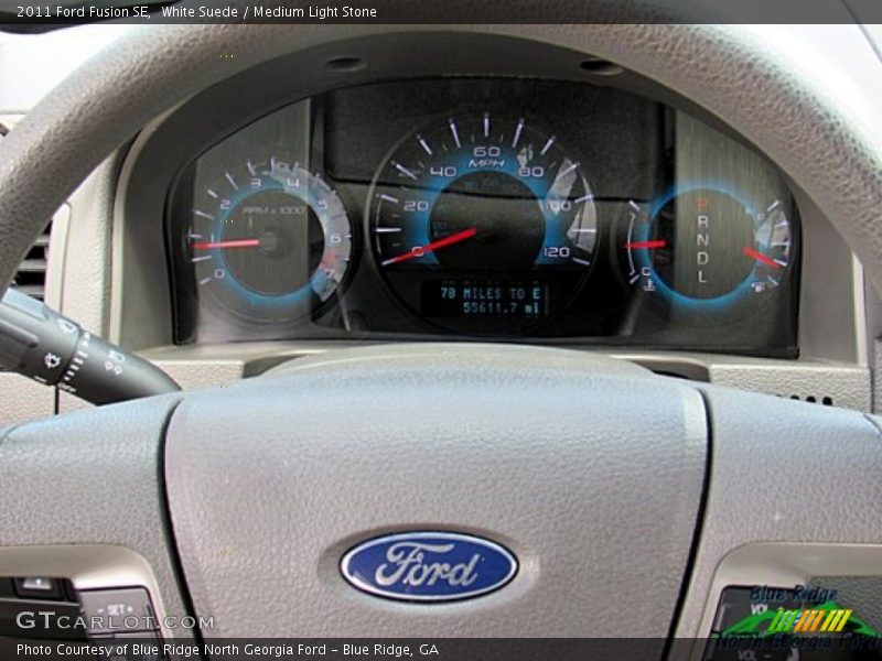 White Suede / Medium Light Stone 2011 Ford Fusion SE