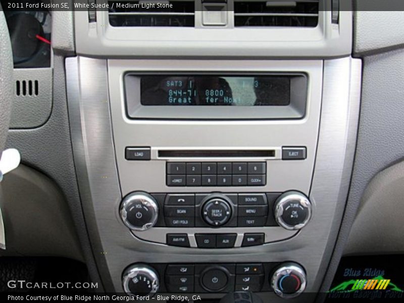 White Suede / Medium Light Stone 2011 Ford Fusion SE