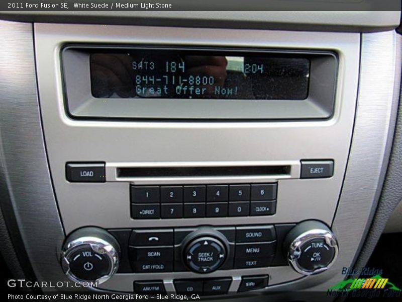 White Suede / Medium Light Stone 2011 Ford Fusion SE