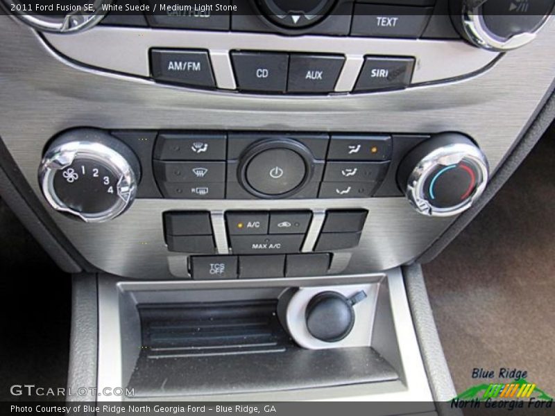 White Suede / Medium Light Stone 2011 Ford Fusion SE