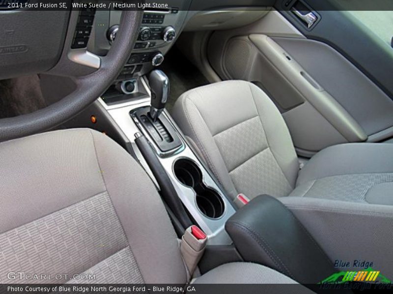 White Suede / Medium Light Stone 2011 Ford Fusion SE