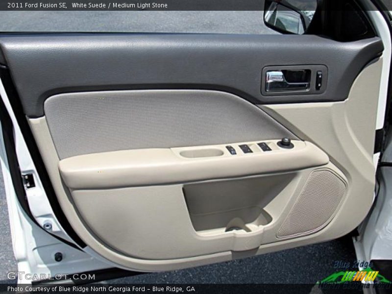 White Suede / Medium Light Stone 2011 Ford Fusion SE