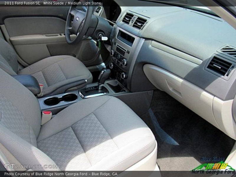 White Suede / Medium Light Stone 2011 Ford Fusion SE