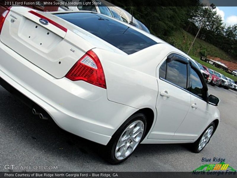 White Suede / Medium Light Stone 2011 Ford Fusion SE