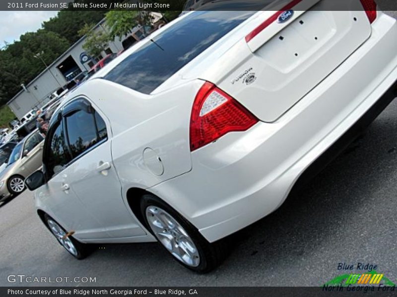 White Suede / Medium Light Stone 2011 Ford Fusion SE