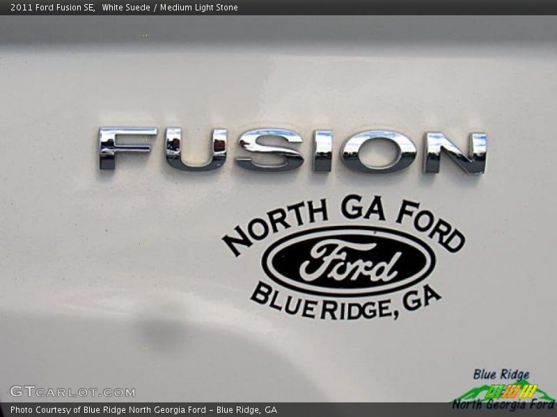White Suede / Medium Light Stone 2011 Ford Fusion SE