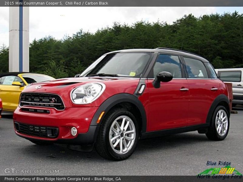 Chili Red / Carbon Black 2015 Mini Countryman Cooper S