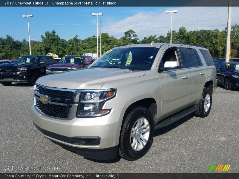 Champagne Silver Metallic / Jet Black 2017 Chevrolet Tahoe LT
