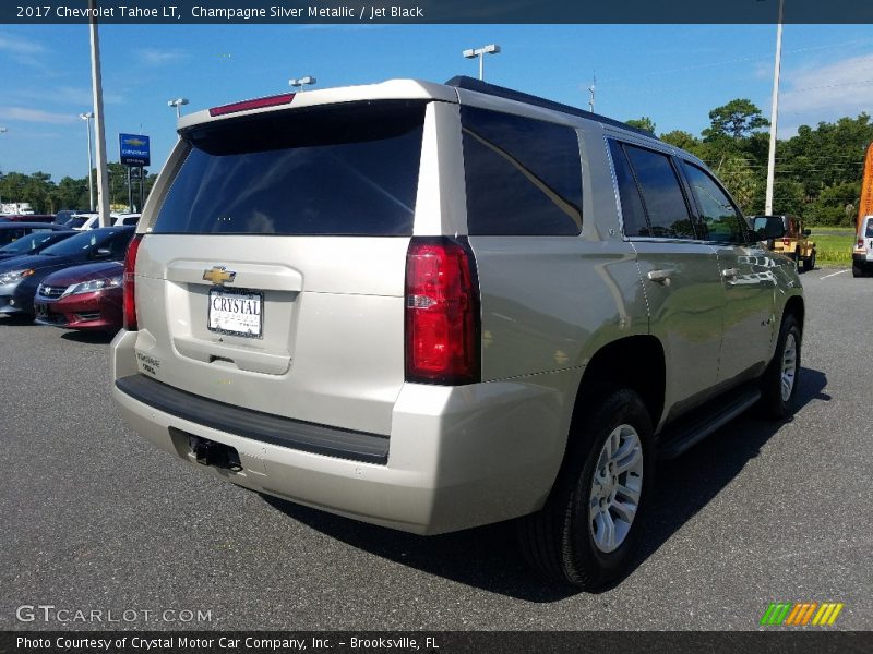 Champagne Silver Metallic / Jet Black 2017 Chevrolet Tahoe LT