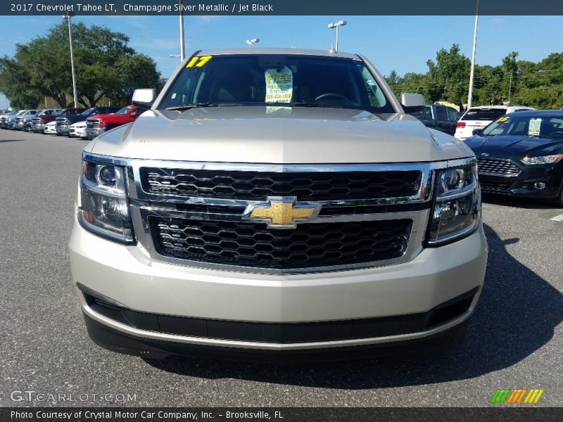 Champagne Silver Metallic / Jet Black 2017 Chevrolet Tahoe LT