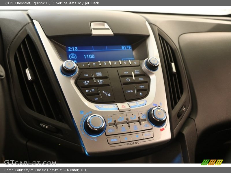 Silver Ice Metallic / Jet Black 2015 Chevrolet Equinox LS