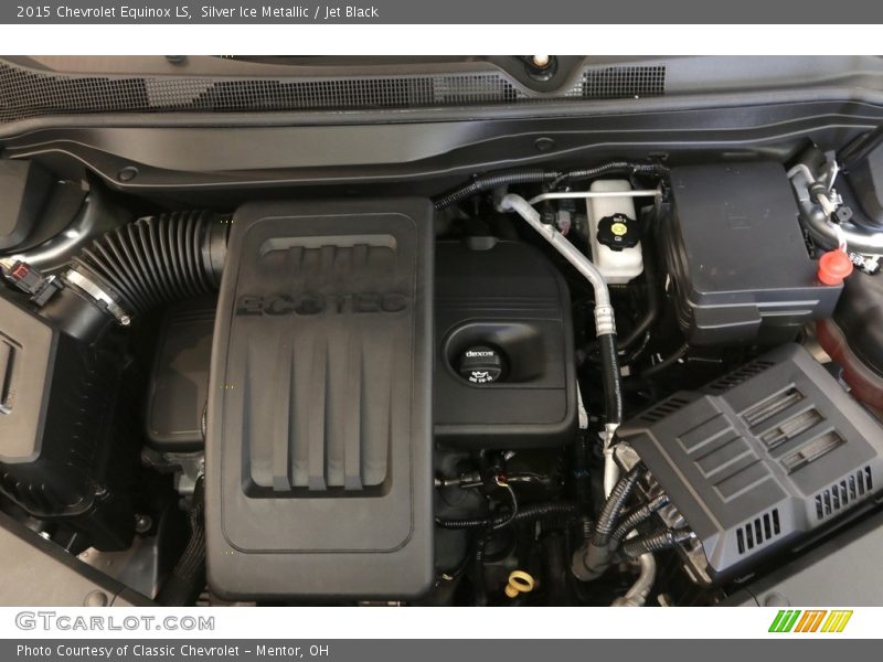 Silver Ice Metallic / Jet Black 2015 Chevrolet Equinox LS