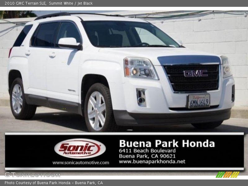 Summit White / Jet Black 2010 GMC Terrain SLE