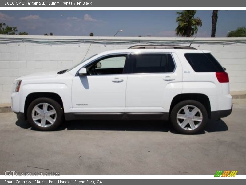 Summit White / Jet Black 2010 GMC Terrain SLE