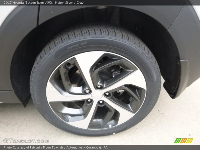 Molten Silver / Gray 2017 Hyundai Tucson Sport AWD