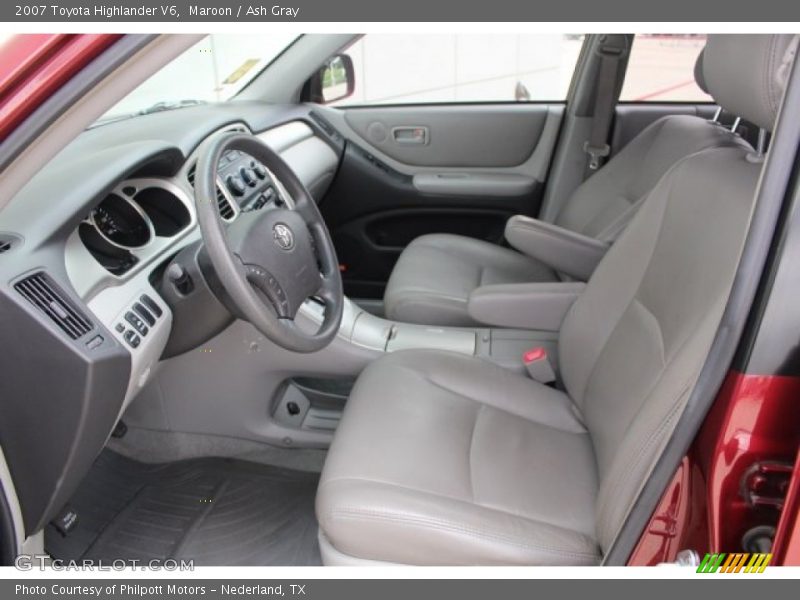 Maroon / Ash Gray 2007 Toyota Highlander V6