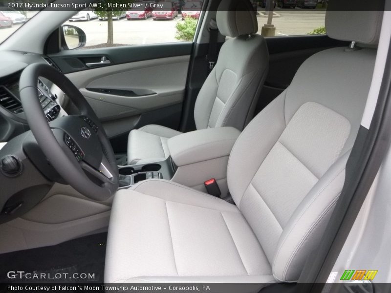 Molten Silver / Gray 2017 Hyundai Tucson Sport AWD