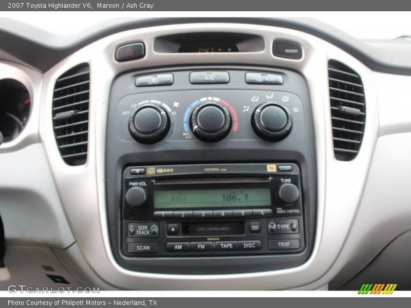 Maroon / Ash Gray 2007 Toyota Highlander V6