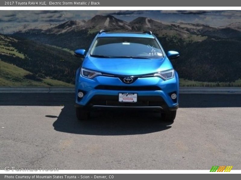 Electric Storm Metallic / Black 2017 Toyota RAV4 XLE