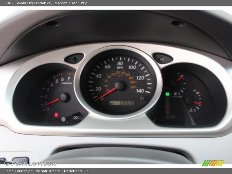 Maroon / Ash Gray 2007 Toyota Highlander V6
