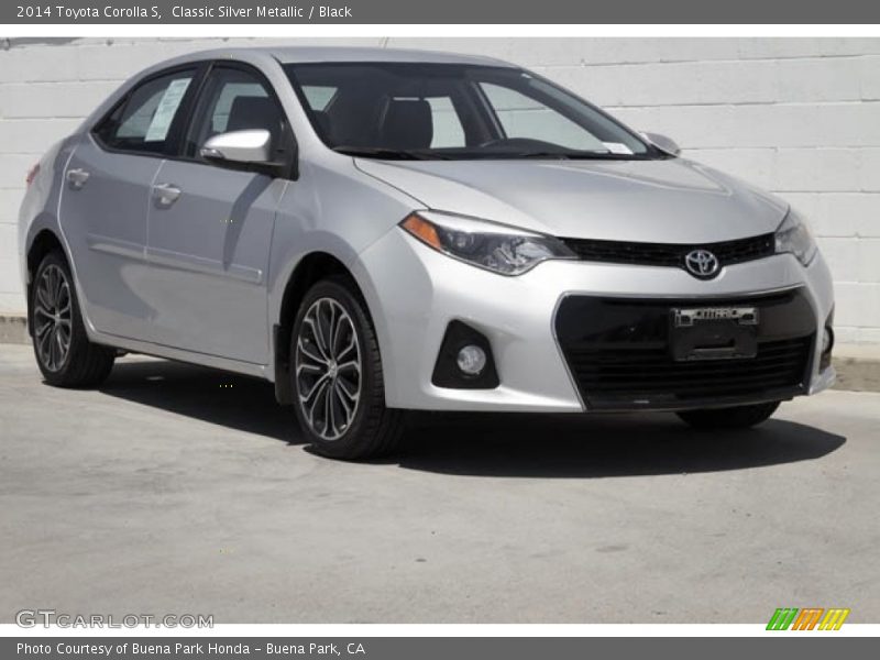 Classic Silver Metallic / Black 2014 Toyota Corolla S