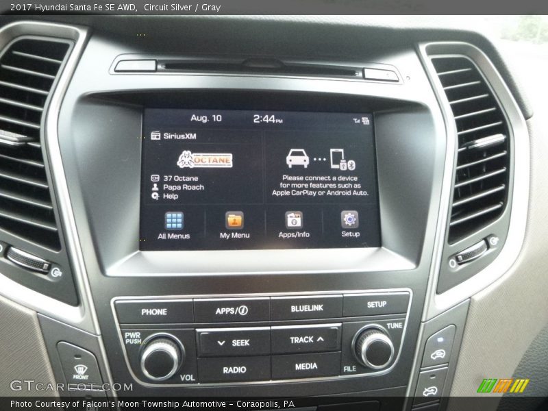 Circuit Silver / Gray 2017 Hyundai Santa Fe SE AWD