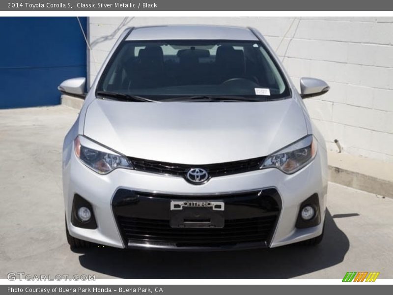 Classic Silver Metallic / Black 2014 Toyota Corolla S